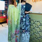 Abayan Unstitched 3-Piece AV-1980