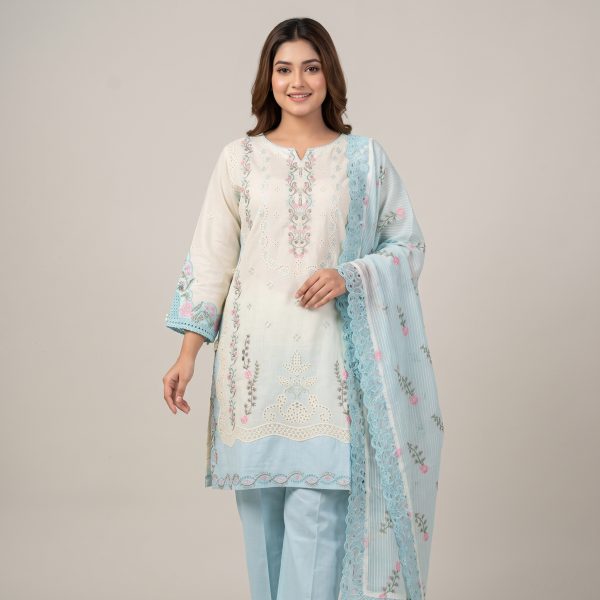 Inspired Guzel Cotton Stitched 3-Piece A.Z.