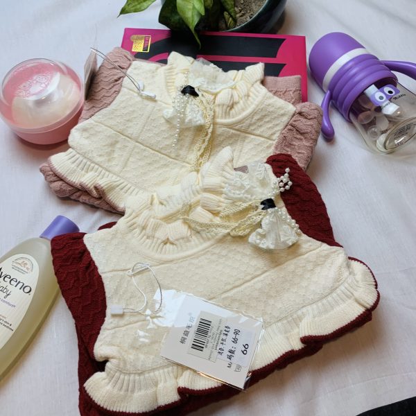 Girls Baby Sweater with Hoodie 66/90 -7