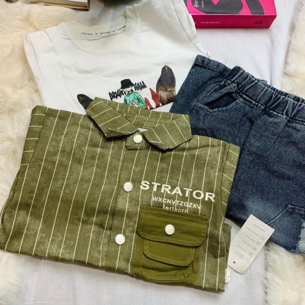 Boys Shirt Suite Set Original China-1