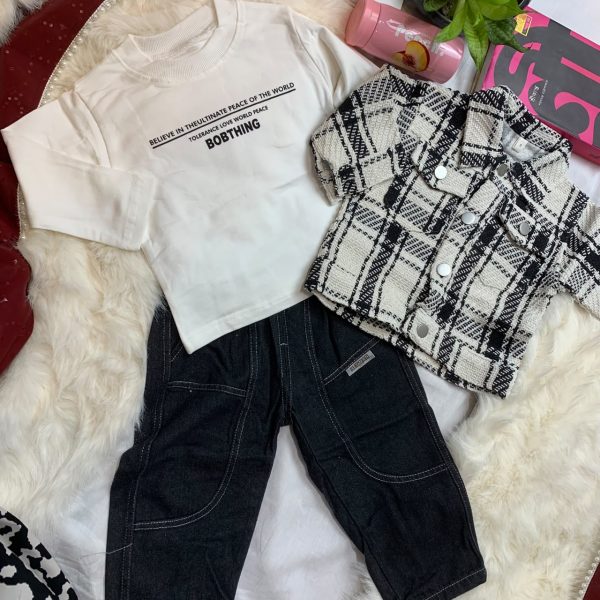 Boys Shirt Suite Set Original China-3
